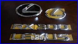 01-03 Oem New Lexus Rx300 Emblem Chrome Kit Complete 5 Pcs 2001 2002 2003