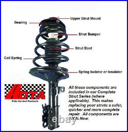 2 Front Complete Struts With Springs Fit Toyota Tacoma Base Model 2.7L RWD Only