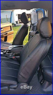 2005-2015 Toyota Corolla all models Black Clazzio leather seat covers kit