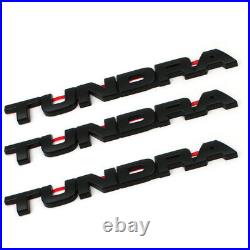 2007-2013 Matte Black Out Overlay Kits For Tundra SR5 V8 4x4 Nameplates Badges