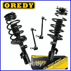 4PCs Front Struts & Sway Bars for 2005 2010 Toyota Sienna FWD 7 Passenger
