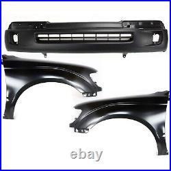 539110409053812040705381104070 New Bumper Covers Fascias Set of 3 Front