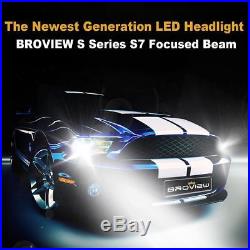 8000LM 9006 HB4 Headlamp Low Beam Conversion Kit White LED BroView S Series S7