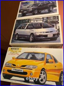 90's Vintage Nissan Terrano R3, Toyota Emina & Renault Megane Model Kit Set