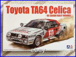 AOSHIMA BEEMAX 1/24 TOYOTA TA64 Celica'85 Safari Rally Winner Model Kit Unused