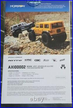 Axial 1/24 SCX24 Yellow Jeep Wrangler RTR AND AMT TOYOTA MODEL BODY KIT