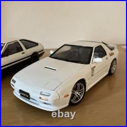 Built & Painted Aoshima 1/24 Toyota Initial D AE86 & RX-7 FC3S Set
