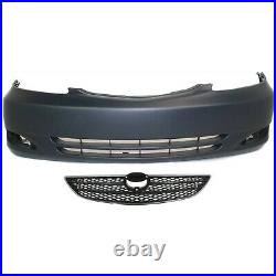 Bumper Cover Kit For 2002-2004 Toyota Camry Front Fits Models Made In USA 2pc