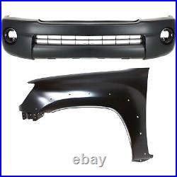 Bumper Cover Kit For 2005-2011 Tacoma Base PreRunner 2WD 4WD Front 2pc