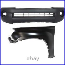 Bumper Cover Kit For 2005-2011 Toyota Tacoma Front 2.7L Engine RWD Base Models