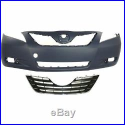 Bumper Cover Kit For 2007-2009 Toyota Camry Front For Japan Built Models 2pc