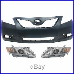 Bumper Cover Kit For 2007-2009 Toyota Camry Front For Models Made In USA 3Pc