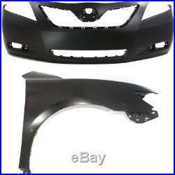 Bumper Cover Kit For 2007-2009 Toyota Camry Front Models Made In USA 2pc
