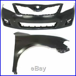 Bumper Cover Kit For 2010-2011 Toyota Camry Front Fits Models Made In USA 2pc