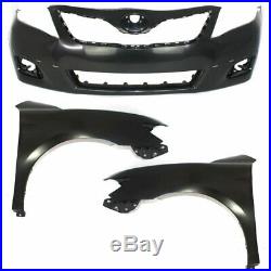 Bumper Cover Kit For 2010-2011 Toyota Camry Front Fits Models Made In USA 3pc