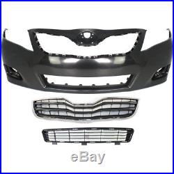 Bumper Cover Kit For 2010-2011 Toyota Camry LE Front For USA Built Models 3pc