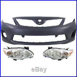 Bumper Cover Kit For 2011-13 Corolla Models Made In North America CAPA