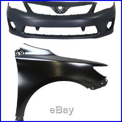 Bumper Cover Kit For 2011-2013 Toyota Corolla Front For Models Made In Japan 2pc