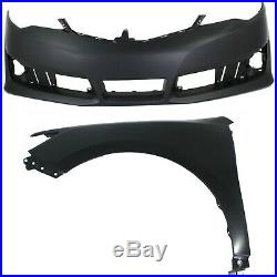 Bumper Cover Kit For 2012-2014 Toyota Camry For SE and SE Sport Models 2pc CAPA