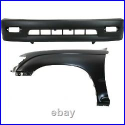 Bumper Cover Kit For 98-2000 Toyota Tacoma RWD For Models Textured
