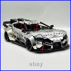 CADA Technic Toyota GR Supra, Custom Race Car Model Building Kit, 18, Silver