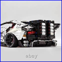 CADA Technic Toyota GR Supra, Custom Race Car Model Building Kit, 18, Silver