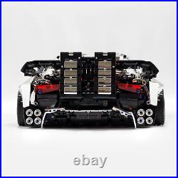 CADA Technic Toyota GR Supra, Custom Race Car Model Building Kit, 18, Silver