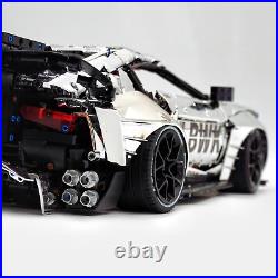 CADA Technic Toyota GR Supra, Custom Race Car Model Building Kit, 18, Silver