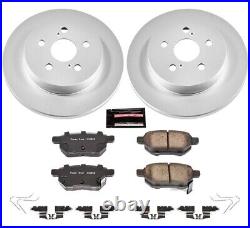 CRK5871 Powerstop Brake Disc and Pad Kits 4-Wheel Set Front & Rear for Prius