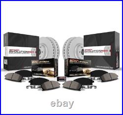 CRK5871 Powerstop Brake Disc and Pad Kits 4-Wheel Set Front & Rear for Prius
