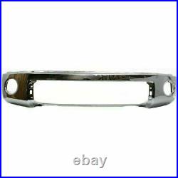 Chrome Steel Front Bumper + Upper Cover For 2007-2013 Toyota Tundra 2Pcs
