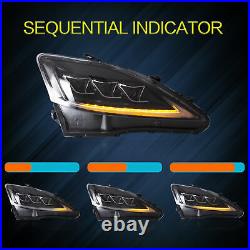 Clear LED Headlight Replacement Pair for 20062012 Lexus IS250 IS350 IS F Model