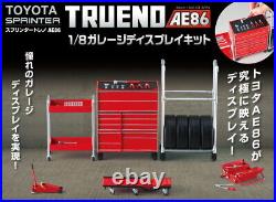 DeAGOSTINI 1/8 scale Garage Display Kit TOYOTA Sprinter Trueno AE86 Tools New