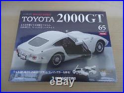 DeAGOSTINI Weekly TOYOTA 2000GT Model Kit 1-65 Complete Set New, unused Japan 87