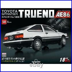 DeAGOSTINI Weekly TOYOTA SPRINTER TRUENO AE86 1/8 Scale No. 49 to 58 set Japan