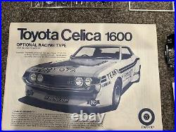 Entex Toyota Celica 1600 Gt 1/20 Scale Vintage Model Kit Japan. 9175