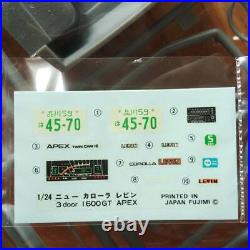 FUJIMI TOYOTA LEVIN AE86 3door 1600GT APEX 1/24 Model Kit #14396