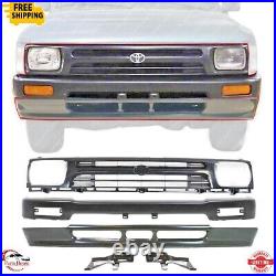 Fits 1992-1995 Toyota Pickup 2WD New Front Grille + Bumper+Valance & Bracket Kit