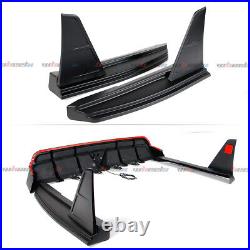 For 18-24 Camry SE XSE Yofer V2 Matte Black LED Rear Diffuser + Corner Extension