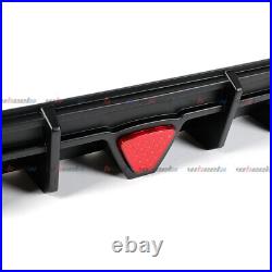 For 18-24 Camry SE XSE Yofer V2 Matte Black LED Rear Diffuser + Corner Extension