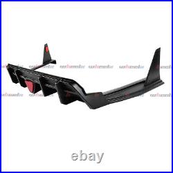 For 18-24 Camry SE XSE Yofer V2 Matte Black LED Rear Diffuser + Corner Extension