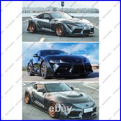 For 20-24 Toyota GR Supra A90 A91 Matte Black Front Bumper Lip Splitter Body Kit