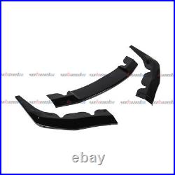 For 20-24 Toyota Gr Supra A90 Gloss Black Front Bumper Splitter Spoiler Lip 3pcs