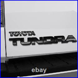 For 2007-2012 2013 TUNDRA Matte Black Badges Tailgate Overlay Kit Emblem 10 PCS