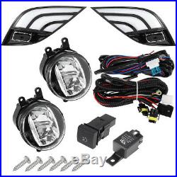 For 2018-2020 Toyota Camry SE XSE 3 Colors DRL Fog Light Set Kit With LED Bulbs US