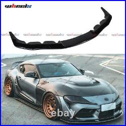 For 2020-24 GR Supra A90 A91 MK5 ART Style Front Bumper Gloss Black Lip Splitter