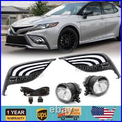 For 2021-2024 Toyota Camry SE XSE Model DRL Fog Lights Kit LED Driving Lamp Set