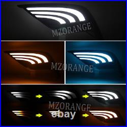 For 2021-2024 Toyota Camry SE XSE Model DRL Fog Lights Kit LED Driving Lamp Set