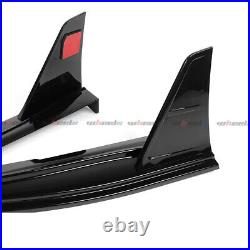 For Camry SE XSE 18-23 Red Line Front Bumper Splitter Lip+Rear Diffuser Winglet