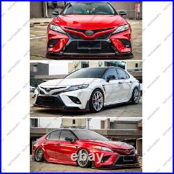 For Camry Se Xse 18-24 Yofer Front Bumper Lip Splitter Glossy Black & Red Line